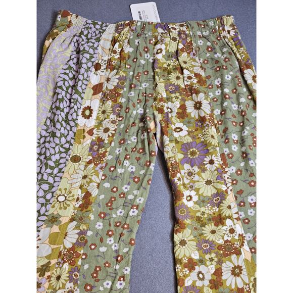 Sky To Moon Pants Womens Small Multicolor Floral Bobbi Rocco Super Flare Boho - Picture 8 of 9